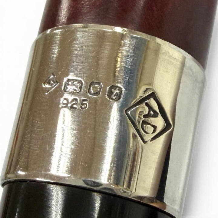 美品▼Dunhill ダンヒル ヴィンテージ 1984年製 BRUYERE ブリュイエール 925 喫煙具 パイプ レッド ブラック イングランド製 メンズ