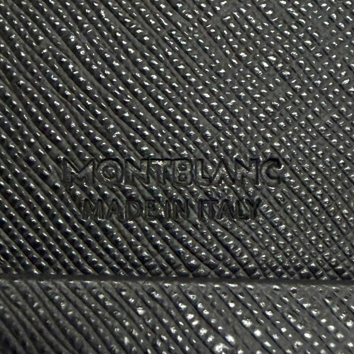 極美品□MONTBLANC モンブラン レザー ホワイトスター 卓上 レターラック ファイルスタンド ブラック イタリア製 メンズ 保存袋付き