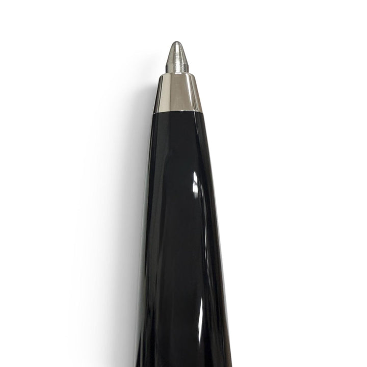 未使用品□Cartier カルティエ ディアボロ ドゥ カルティエ ブルージェムストーン ボールペン ブラック シルバー ドイツ製 メンズ 箱付き