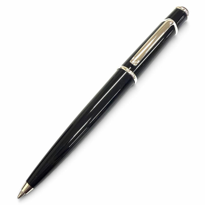 未使用品□Cartier カルティエ ディアボロ ドゥ カルティエ ブルージェムストーン ボールペン ブラック シルバー ドイツ製 メンズ 箱付き