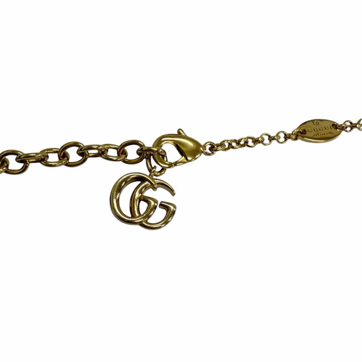 未使用品□GUCCI グッチ 26SS 863810 クレスト ペンダント ネックレス ゴールド イタリア製 メンズ レディース 定価71500円 箱付き