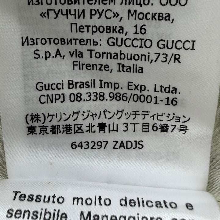 美品☆GUCCI グッチ 643297 ウール 2021リゾートコレクション ツイード ジャケット ブラック ホワイト 38 イタリア製 正規品 レディース