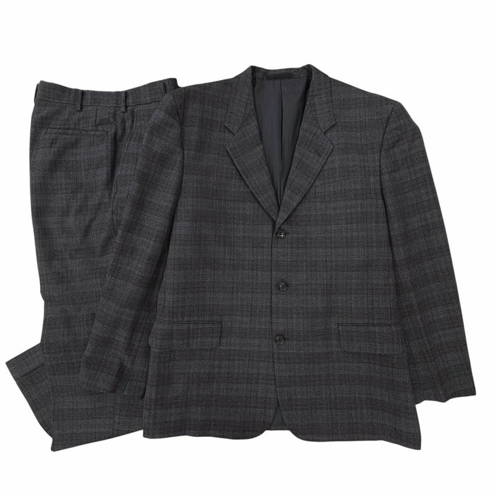 極美品▼COMME des GARCONS HOMME コムデギャルソンオム ヴィンテージ AD1999 ウール チェック柄 シングルスーツ セットアップ M 正規品