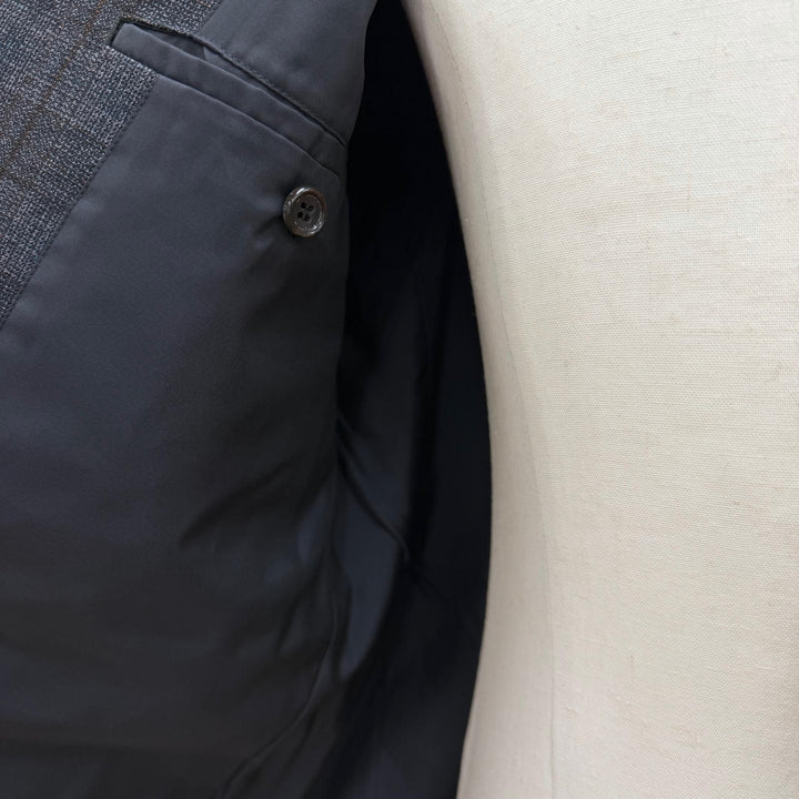 極美品▼COMME des GARCONS HOMME コムデギャルソンオム ヴィンテージ AD1999 ウール チェック柄 シングルスーツ セットアップ M 正規品