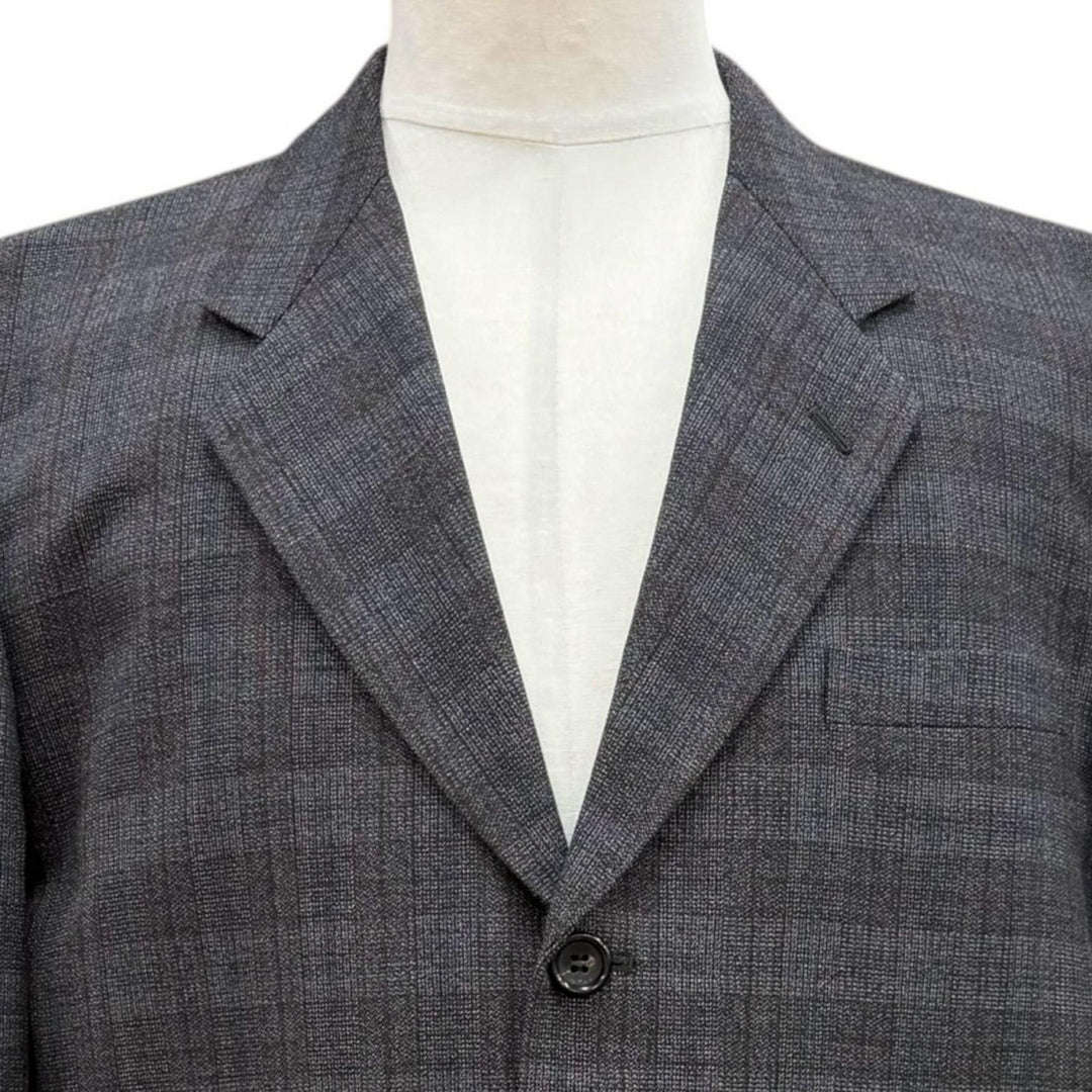 極美品▼COMME des GARCONS HOMME コムデギャルソンオム ヴィンテージ AD1999 ウール チェック柄 シングルスーツ セットアップ M 正規品