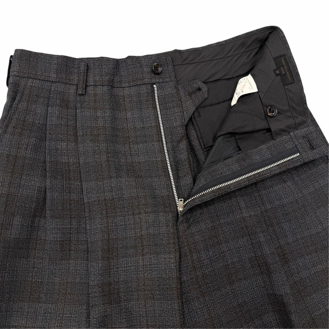 極美品▼COMME des GARCONS HOMME コムデギャルソンオム ヴィンテージ AD1999 ウール チェック柄 シングルスーツ セットアップ M 正規品