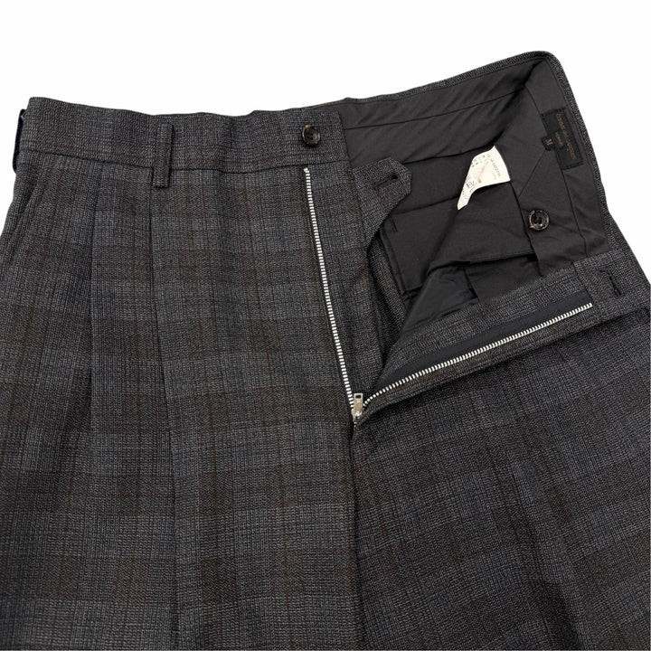 極美品▼COMME des GARCONS HOMME コムデギャルソンオム ヴィンテージ AD1999 ウール チェック柄 シングルスーツ セットアップ M 正規品