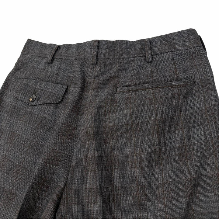 極美品▼COMME des GARCONS HOMME コムデギャルソンオム ヴィンテージ AD1999 ウール チェック柄 シングルスーツ セットアップ M 正規品