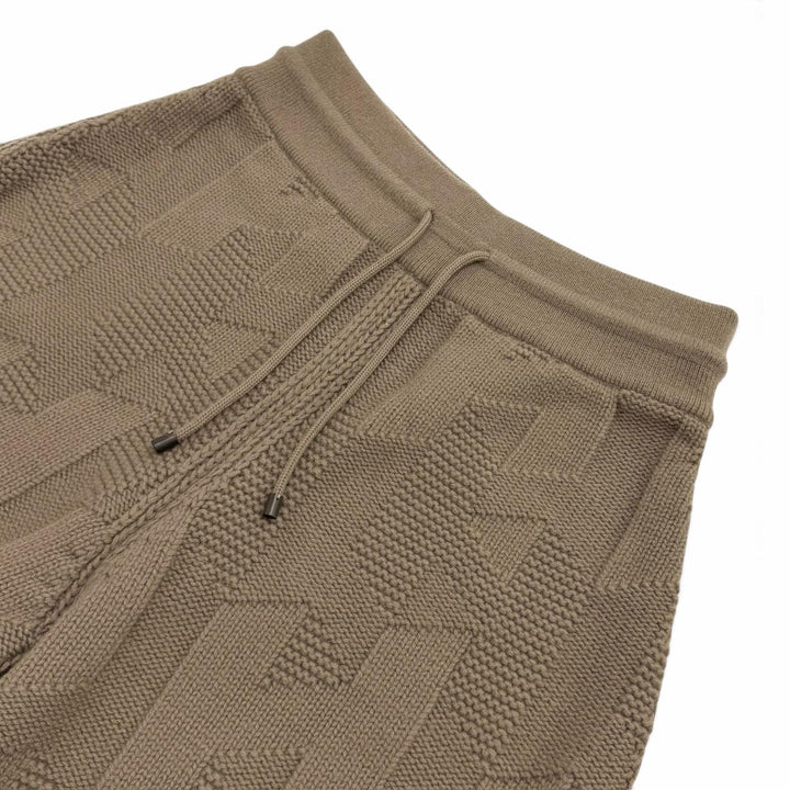 極美品★HERMES エルメス 2023年製 3H2401D4 ウール100％ Hモチーフ ニット ショートパンツ ブラウン 36 イタリア製 正規品 レディース