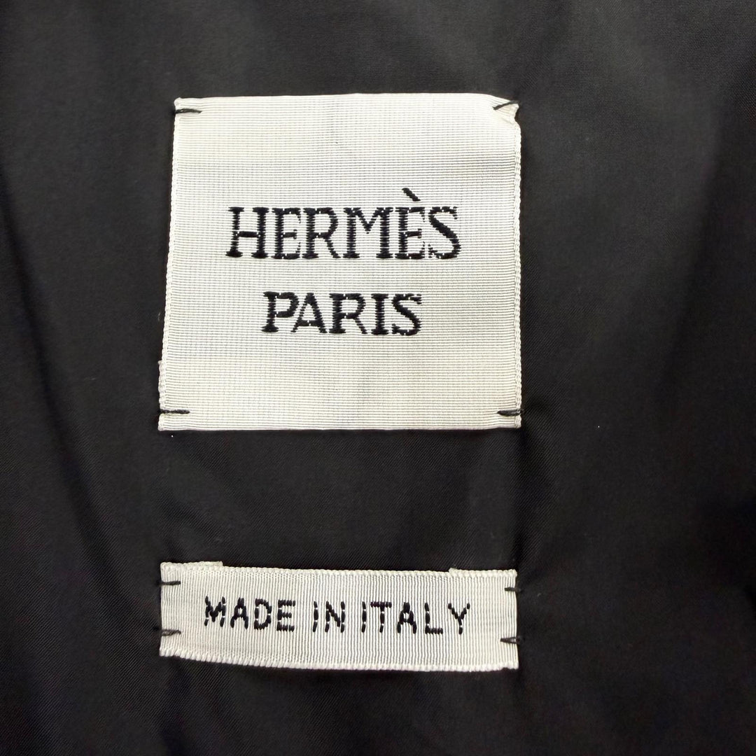 【ドンドン見直し】未使用品☆HERMES エルメス 2026年製 2WAY ポンチョジャケット キルティングコート ブラック 36 正規品 レディース