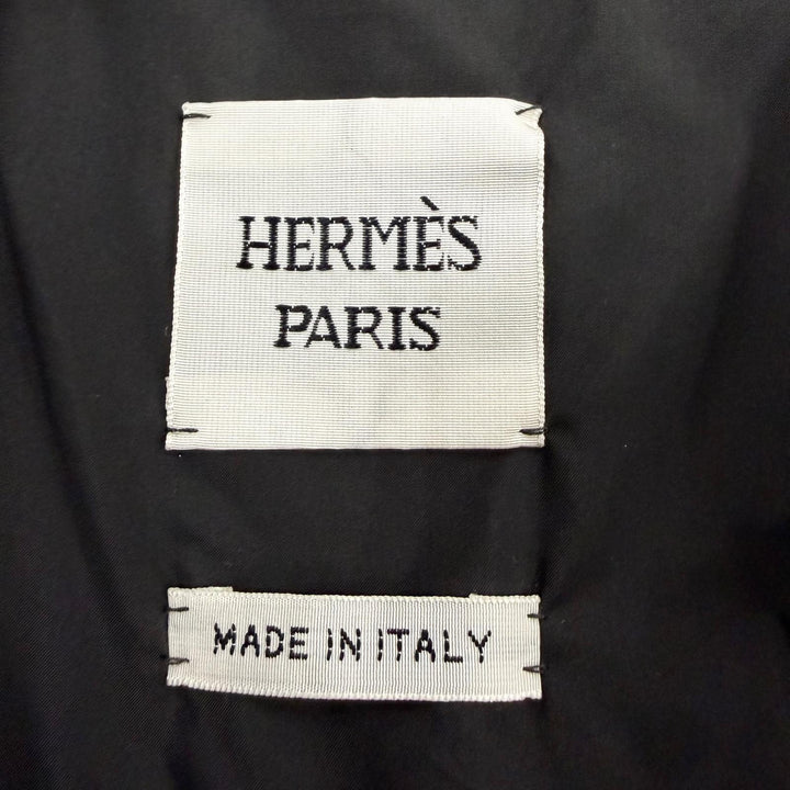 【ドンドン見直し】未使用品☆HERMES エルメス 2026年製 2WAY ポンチョジャケット キルティングコート ブラック 36 正規品 レディース
