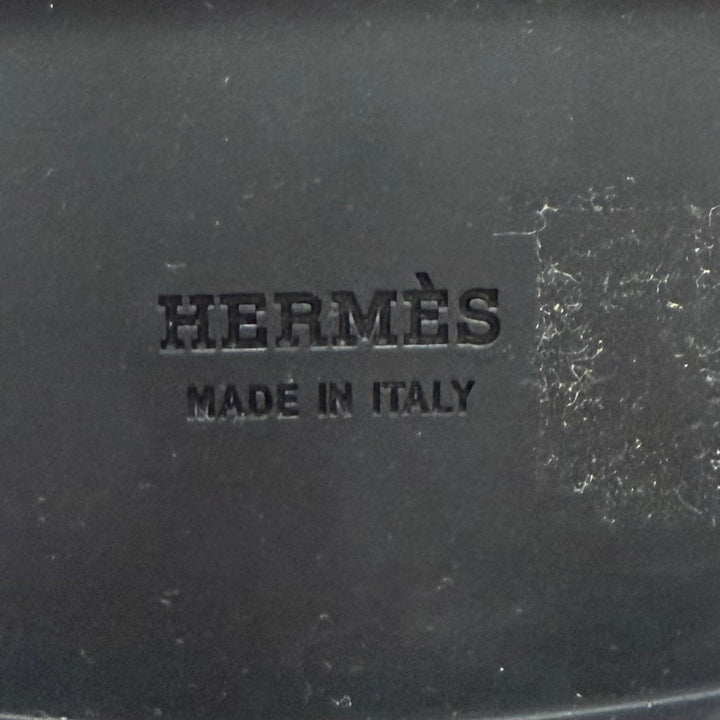極美品★HERMES エルメス シルバー金具 モカシン アイコン ケリーバックル レザー ローファー ブラック 34.5 定価262900円 箱・保存袋付