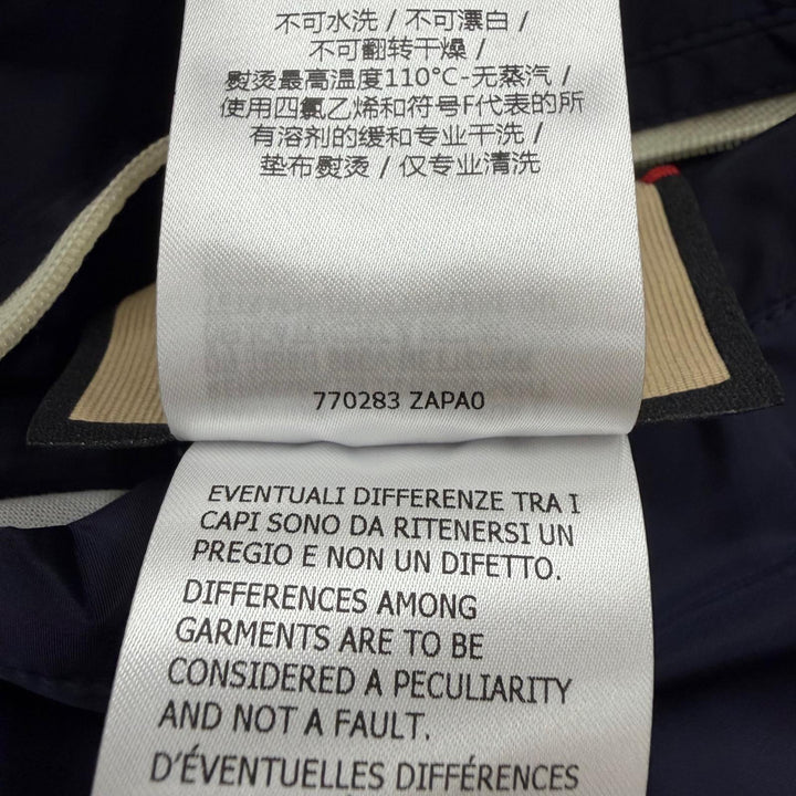 極美品▼GUCCI グッチ 24SS 770283 GG総柄 中綿入り リバーシブル ZIPUP ブルゾン ジャケット ネイビー IT 48 イタリア製 正規品 メンズ