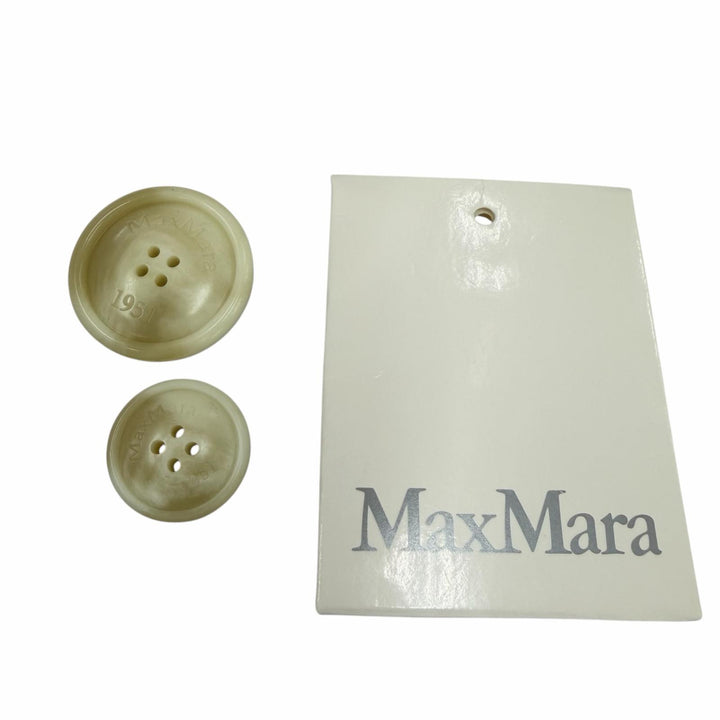 極美品☆Max Mara マックスマーラ 2024年製 24247363326 テディベア アルパカ シルク混 ニューテルツォ ポンチョ ホワイト S 伊製 正規品