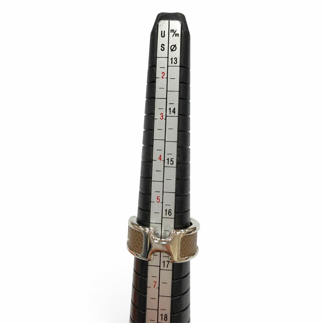 未使用品☆HERMES エルメス オランプ PM リング ヴォーマダム エトゥープ アクセサリー 指輪 シルバー S JP12号相当 フランス製 箱付き