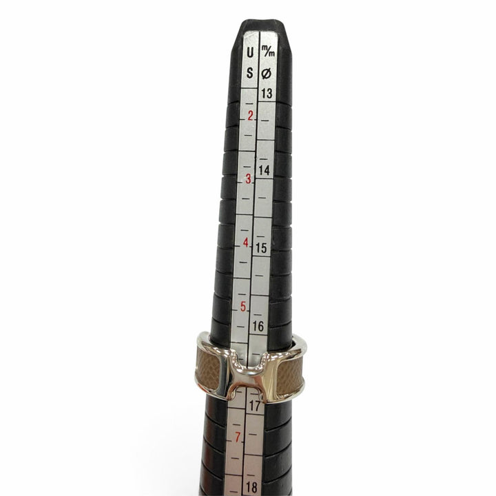 未使用品☆HERMES エルメス オランプ PM リング ヴォーマダム エトゥープ アクセサリー 指輪 シルバー S JP12号相当 フランス製 箱付き
