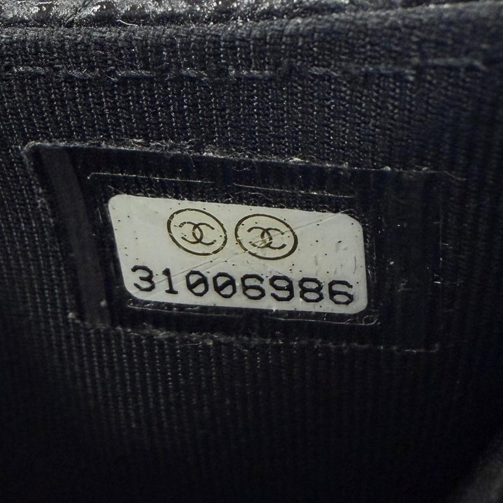 極美品☆CHANEL シャネル ココマーク キャビアスキン カードケース コインケース ブラック ゴールド金具 スペイン製 レディース