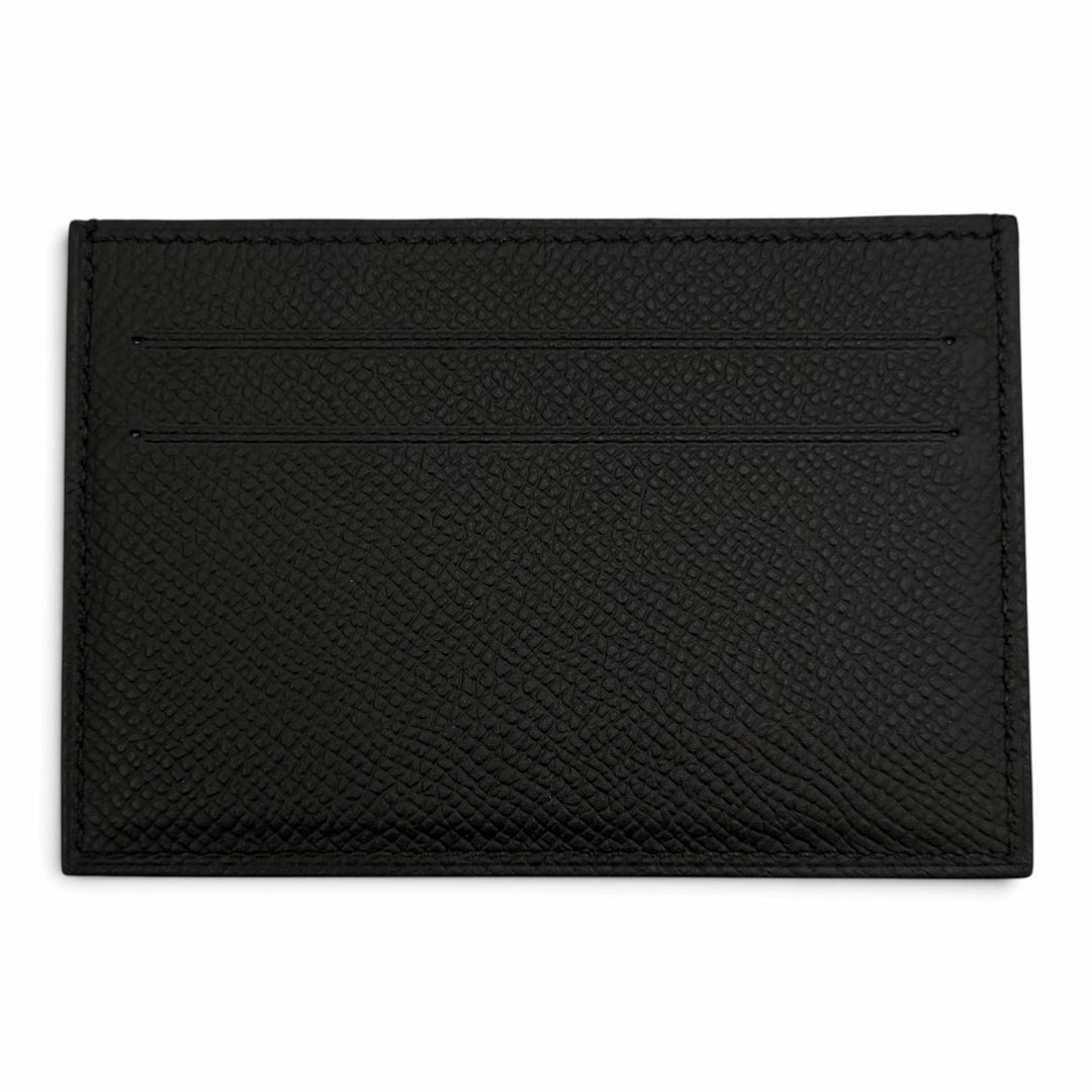 極美品▼HERMES エルメス シチズン ツイル ヴォーエプソン レザー シルクライニング パスケース カードケース ブラック U刻 仏製 メンズ