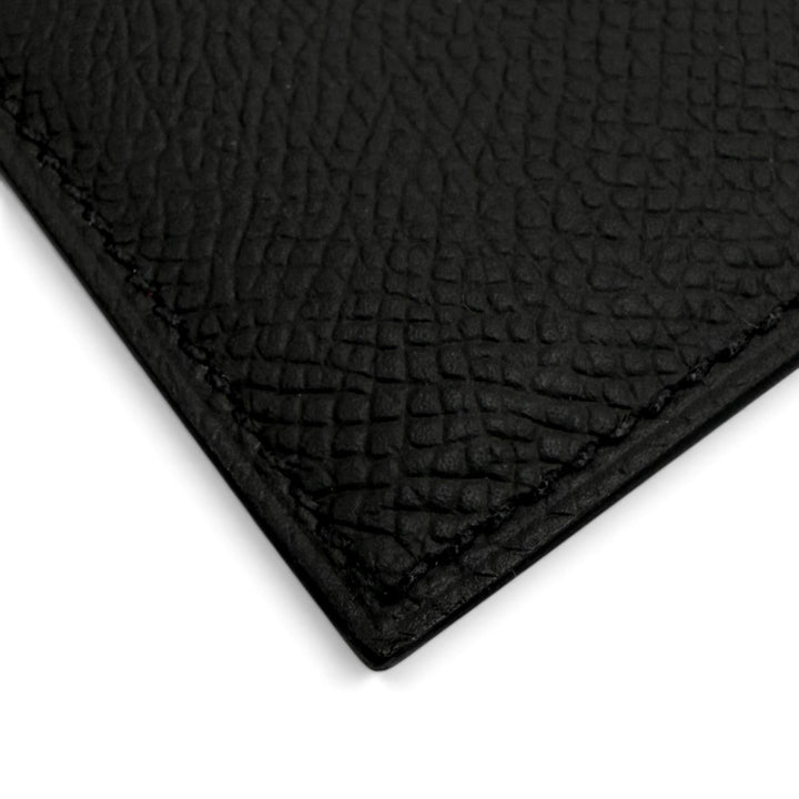 極美品▼HERMES エルメス シチズン ツイル ヴォーエプソン レザー シルクライニング パスケース カードケース ブラック U刻 仏製 メンズ