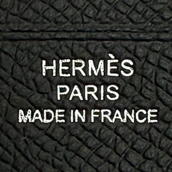 極美品▼HERMES エルメス シチズン ツイル ヴォーエプソン レザー シルクライニング パスケース カードケース ブラック U刻 仏製 メンズ