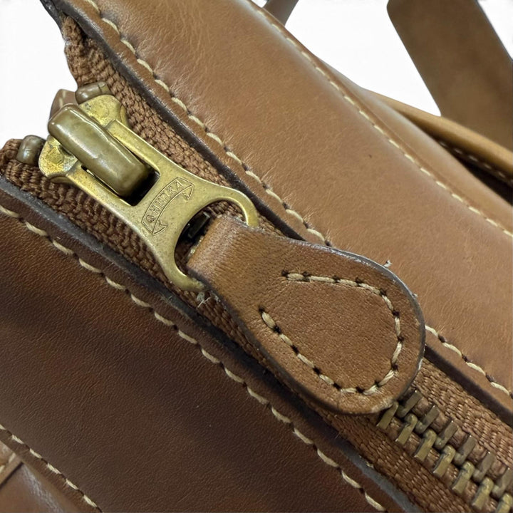 美品□GHURKA グルカ ヴィンテージ レザー MH刻印 EXAMINER No.5 2WAY ショルダーバッグ ブリーフケース ビジネスバッグ 希少 ブラウン