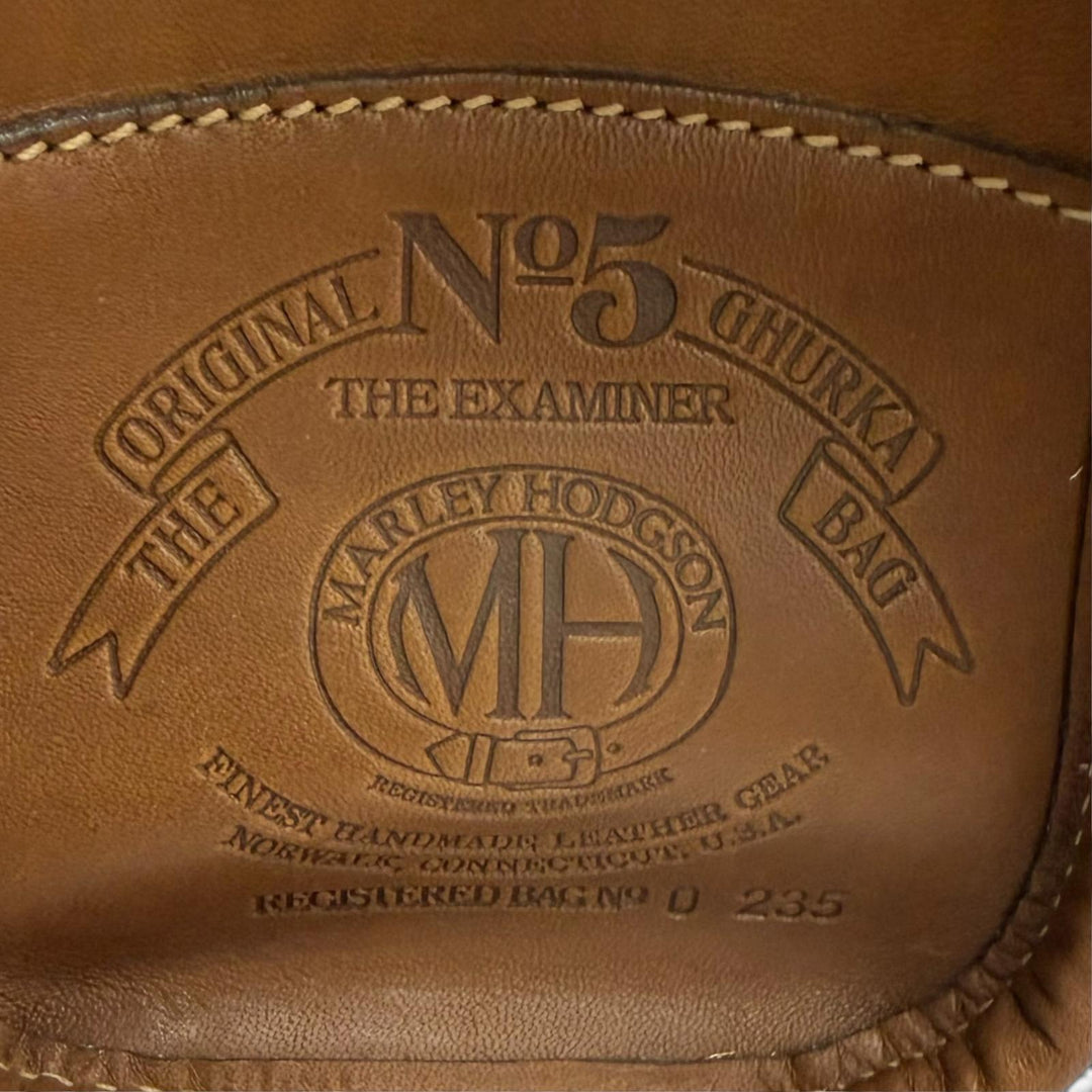 美品□GHURKA グルカ ヴィンテージ レザー MH刻印 EXAMINER No.5 2WAY ショルダーバッグ ブリーフケース ビジネスバッグ 希少 ブラウン