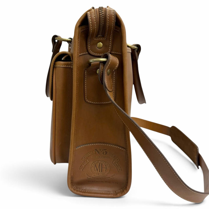 美品□GHURKA グルカ ヴィンテージ レザー MH刻印 EXAMINER No.5 2WAY ショルダーバッグ ブリーフケース ビジネスバッグ 希少 ブラウン