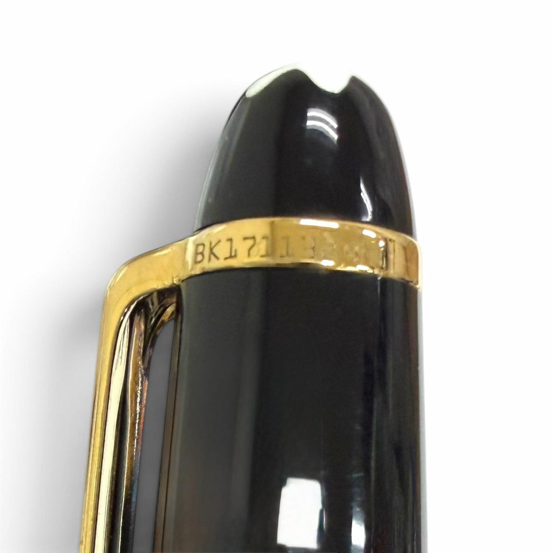 極美品□MONTBLANC モンブラン マイスターシュテュック クラシック ペン先14K 万年筆 ブラック ゴールド ドイツ製 メンズ 箱付き