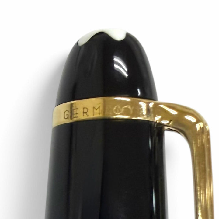極美品□MONTBLANC モンブラン マイスターシュテュック クラシック ペン先14K 万年筆 ブラック ゴールド ドイツ製 メンズ 箱付き