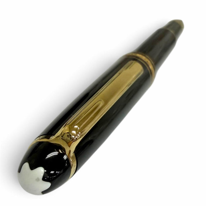 極美品□MONTBLANC モンブラン マイスターシュテュック クラシック ペン先14K 万年筆 ブラック ゴールド ドイツ製 メンズ 箱付き
