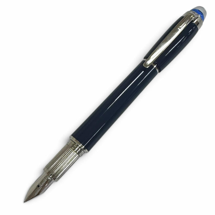 未使用品□MONTBLANC モンブラン スターウォーカー ブループラネット ペン先14K Fニブ プレシャスレジン 万年筆 ネイビー ドイツ製
