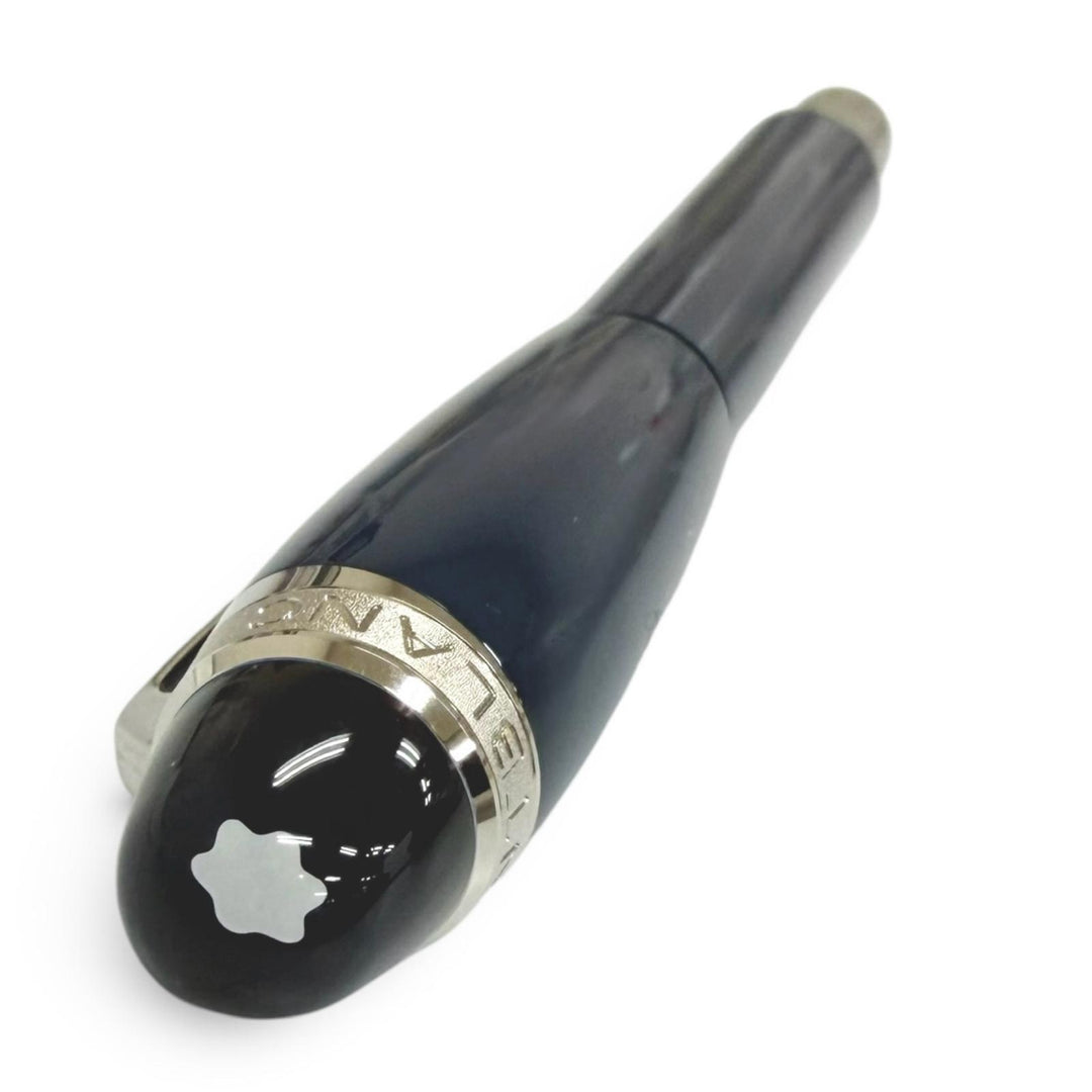 未使用品□MONTBLANC モンブラン スターウォーカー ブループラネット ペン先14K Fニブ プレシャスレジン 万年筆 ネイビー ドイツ製