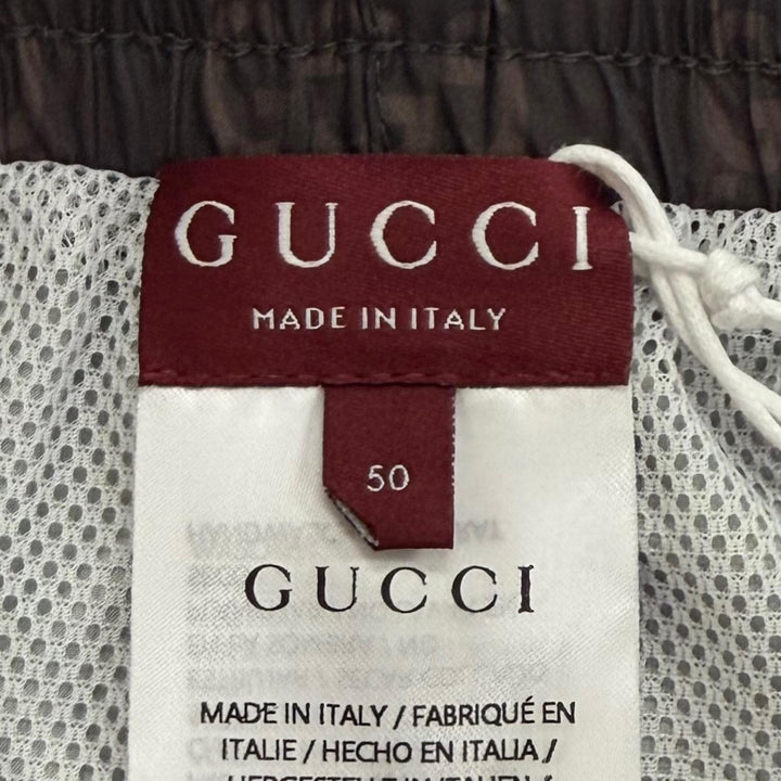 未使用品▼GUCCI グッチ 2024年製 796679 ウェブライン GGスプリーム スイムショーツ 水着 ショートパンツ IT 50 正規品 伊製 保存袋付き