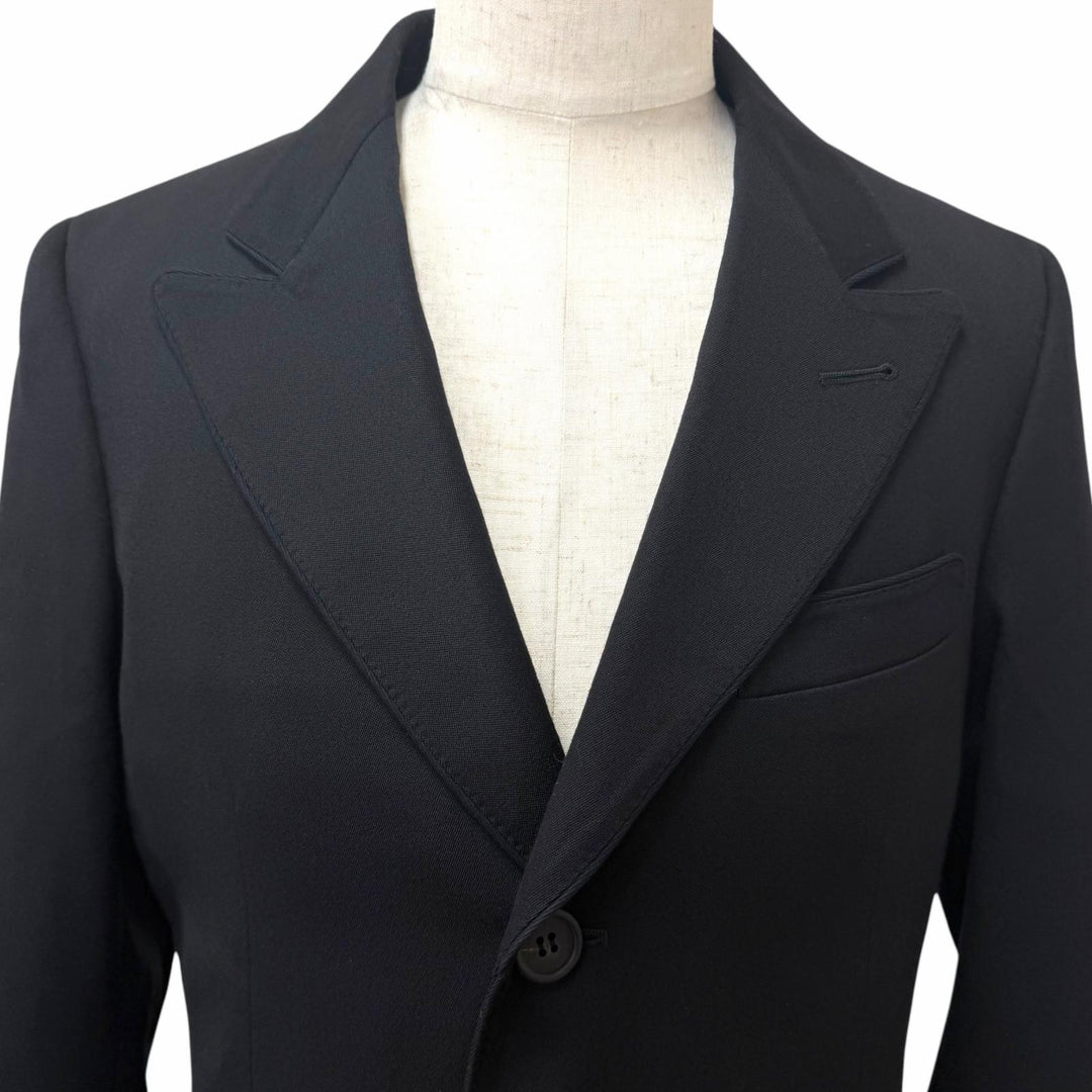 極美品□Paul Smith LONDON ポールスミスロンドン ウール100％ ロングコート チェスターコート ブラック L 日本製 正規品 メンズ
