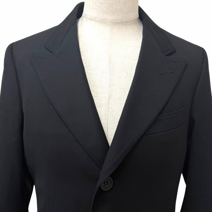 極美品□Paul Smith LONDON ポールスミスロンドン ウール100％ ロングコート チェスターコート ブラック L 日本製 正規品 メンズ