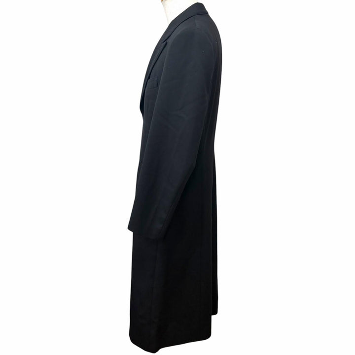 極美品□Paul Smith LONDON ポールスミスロンドン ウール100％ ロングコート チェスターコート ブラック L 日本製 正規品 メンズ