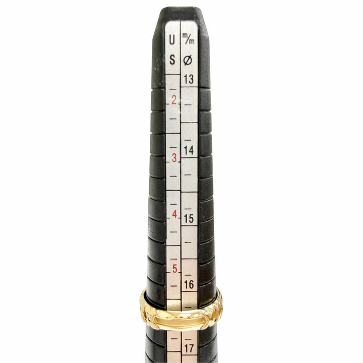 極美品△TIFFANY&amp;Co. ティファニー アトラス ニューメリック リング 指輪 750(YG) K18 イエローゴールド JP12号 重量4.5g レディース