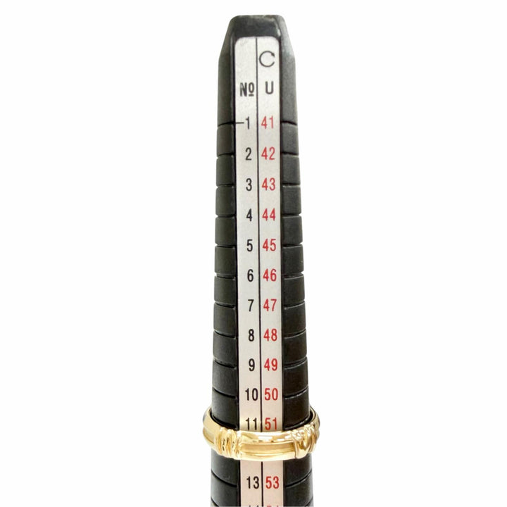 極美品△TIFFANY&amp;Co. ティファニー アトラス ニューメリック リング 指輪 750(YG) K18 イエローゴールド JP12号 重量4.5g レディース