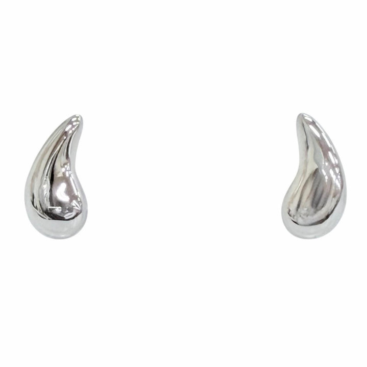 極美品△TIFFANY&amp;Co. ティファニー ティアドロップ ピアス アクセサリー 両耳用 PT950 プラチナ 重量2.5g レディース シンプルデザイン◎