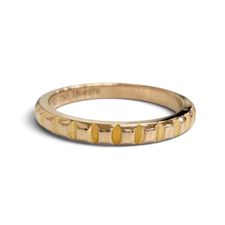 極美品△BOUCHERON ブシュロン キャトル クル ド パリ スモール リング 指輪 AU750(PG) ピンクゴールド 45 (JP5号) 重量1.9g レディース