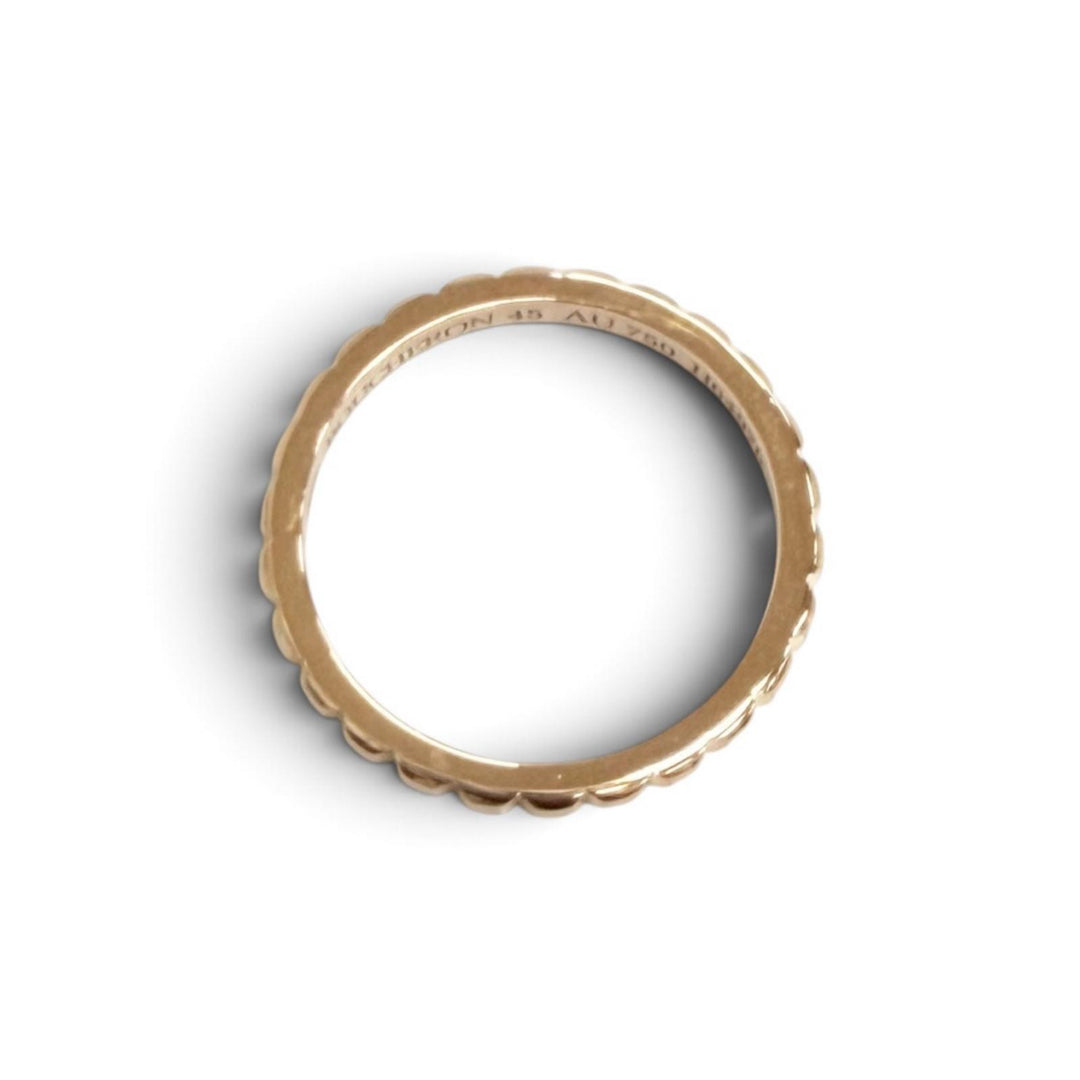 極美品△BOUCHERON ブシュロン キャトル クル ド パリ スモール リング 指輪 AU750(PG) ピンクゴールド 45 (JP5号) 重量1.9g レディース