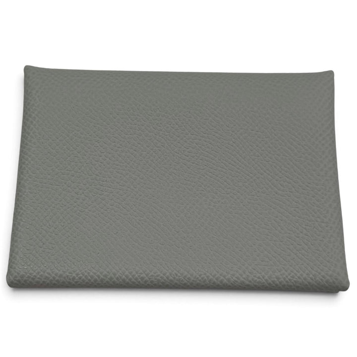 未使用品☆HERMES エルメス カルヴィ デュオ ヴォーエプソン ブルーグラシエ シルバー金具 セリエ金具 財布 K刻印 フランス製 袋付