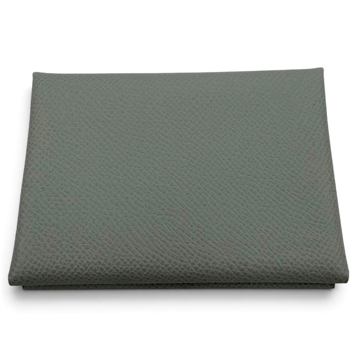 未使用品☆HERMES エルメス カルヴィ デュオ ヴォーエプソン ブルーグラシエ シルバー金具 セリエ金具 財布 K刻印 フランス製 袋付