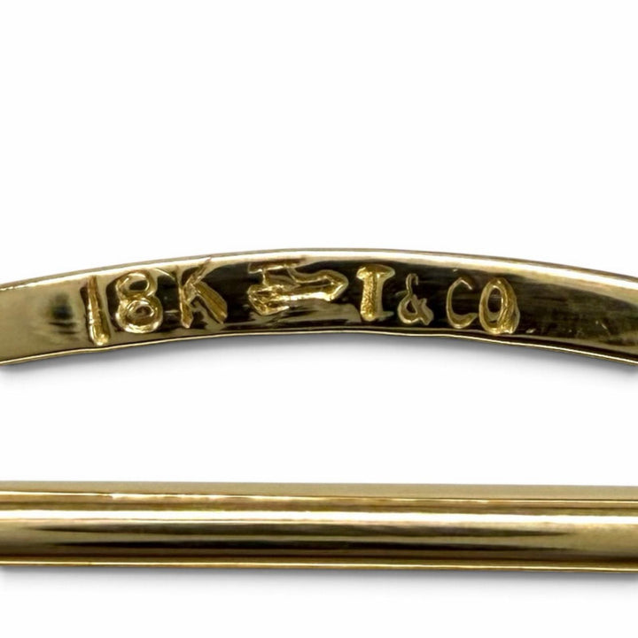 美品★TIFFANY&amp;Co. ティファニー ヴィンテージ 18K(YG) ネクタイピン タイピン イエローゴールド 重量3.76g メンズ