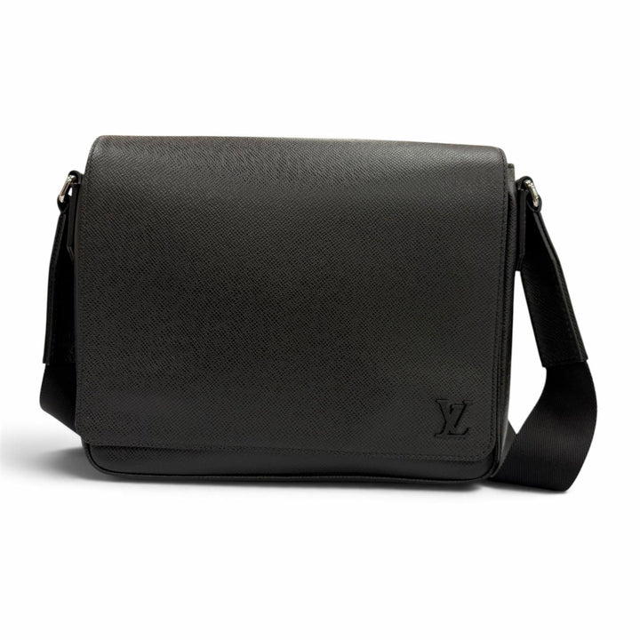 極美品▼LOUIS VUITTON ルイヴィトン M30850 ディストリクト PM NV3 タイガ メッセンジャー ショルダーバッグ ブラック 定価407000円