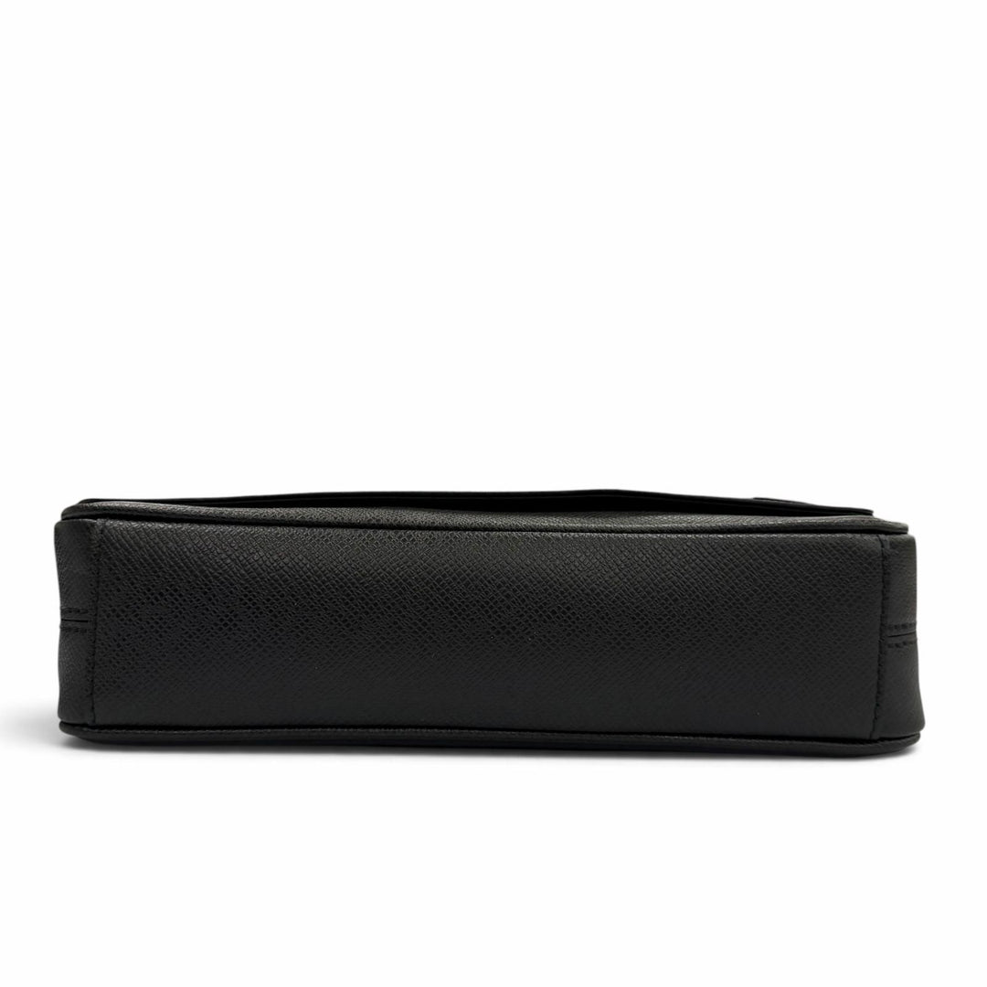 極美品▼LOUIS VUITTON ルイヴィトン M30850 ディストリクト PM NV3 タイガ メッセンジャー ショルダーバッグ ブラック 定価407000円