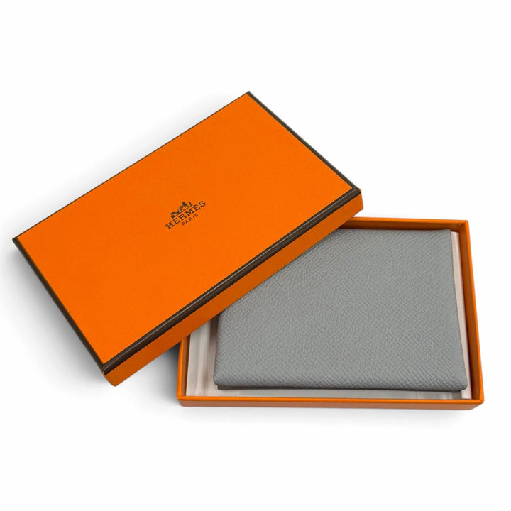 未使用品★HERMES エルメス カルヴィ デュオ グリパンタン ヴォーエプソン セリエ金具 二つ折り財布 K刻印 フランス製 レディース 箱付き