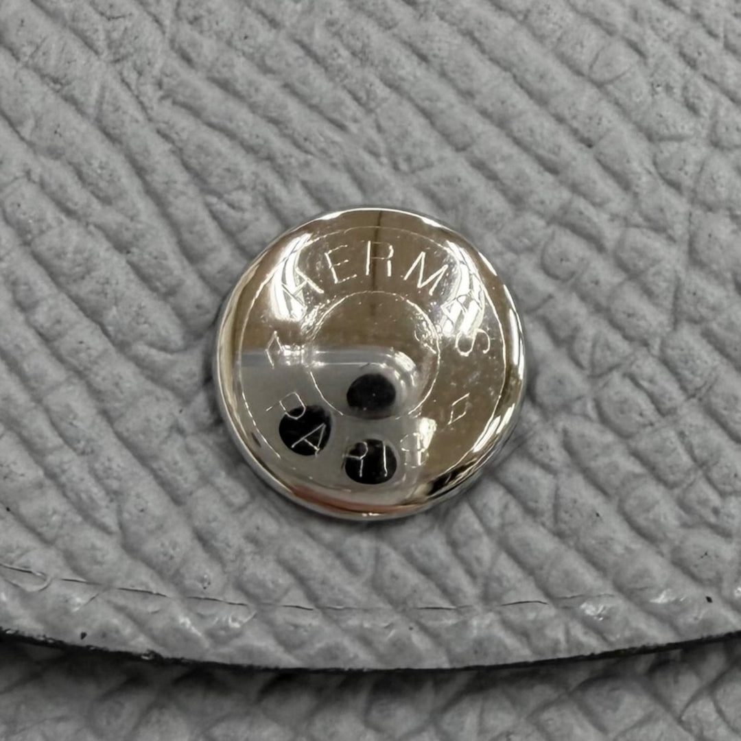 未使用品★HERMES エルメス カルヴィ デュオ グリパンタン ヴォーエプソン セリエ金具 二つ折り財布 K刻印 フランス製 レディース 箱付き