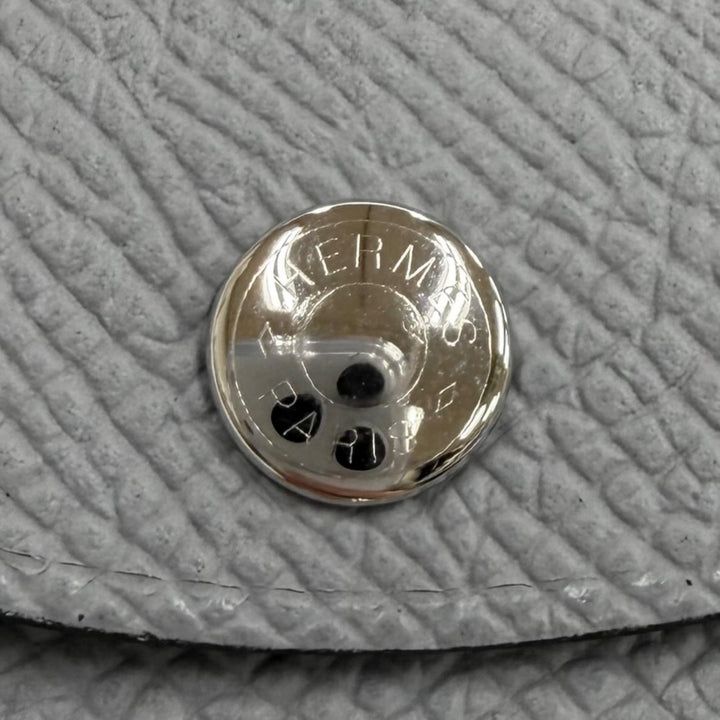 未使用品★HERMES エルメス カルヴィ デュオ グリパンタン ヴォーエプソン セリエ金具 二つ折り財布 K刻印 フランス製 レディース 箱付き