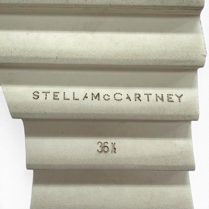 美品△Stella McCartney ステラマッカートニー 363998 ELYSE エリス プラットフォーム スター 厚底 スニーカー ブラック 36.5 イタリア製